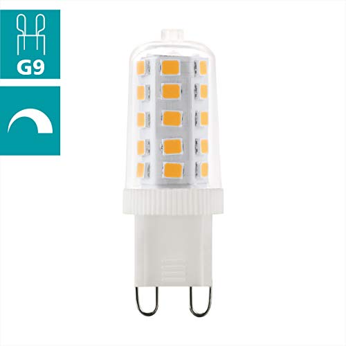 Eglo G9 LED Corn Light Bulb, 2-pin Push-fit Capsule lamp, 3 watt (Equivalent to 30 watt), 320 Lumen, Warm White Glow - Image 2