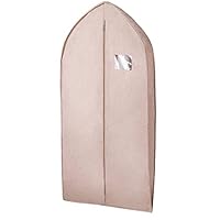 Kledinghoes beschermtas 2 stuks, hangende kledingzakken met ritssluiting voor ga voor garderobe, ademend gezond stofdicht pak kledinghoezen, donkergrijs-130 x 58 cm (donkergrijs 110 x 58 cm