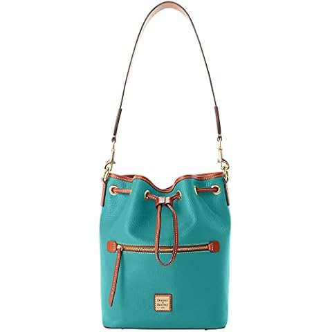 Dooney & Bourke Pebble Leather Drawstring Bag, Spearmint Cover