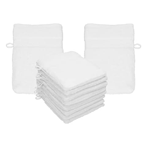 Betz Paquete de 10 Manoplas de baño Palermo 100% algodón Cover