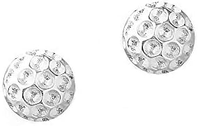 Golf Ball Earrings - Silver