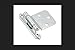 Amerock Hinge 2-3/4" H X 2"W X 3/4" D Face Mount Self-Closing Polished Chrome Card 2