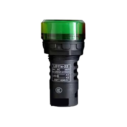 Indicador luminoso LD11s-22 verde para automatización de cuadros eléctricos de talleres