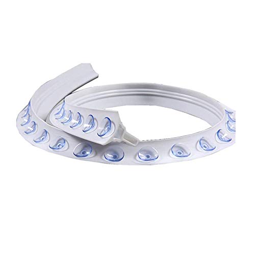 Preisvergleich Produktbild xmwm Bewegliches Badezimmer-Wasserspeicherungsband, Wasserbarriere, Dusche / Toilette, biegbare Haltestange, Befestigung ohne Wasserblockierung, 300 cm