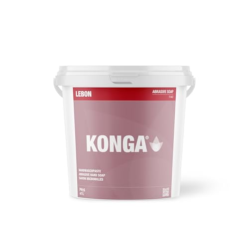 Konga Schleifseife Handwashpaste für Mechaniker für Garten & Hofarbeiten Heimwerken Heimwerkerprojekte Hochleistungsseife flüssige Handseife entfernt effektiv Fett Öl Schmutz (1 Liter)