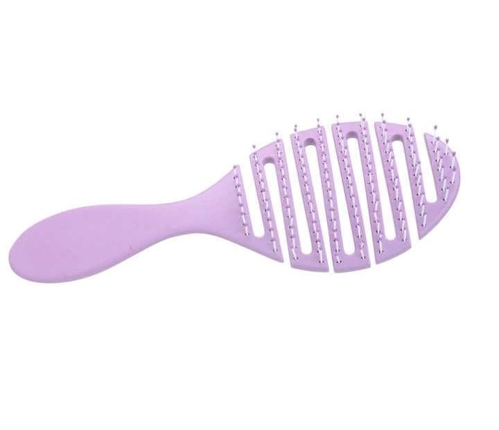 Image of XELYTON Detangling Hair Brush for Pain-Free Brushing on All Wet or Dry Hair Types, Fluffy High Skull Plant Fiber Pork Rib Comb Bristles, Wheat Straw Hair Brush Hollow Out Styling Comb (Oval Shape)