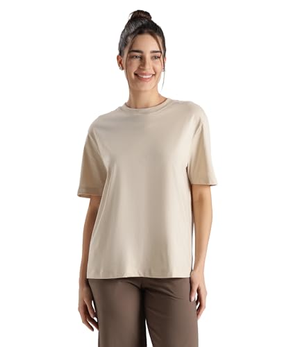 Image of Jockey A159 Women Super Combed Cotton Rich Oversized T-Shirt with Side Slits