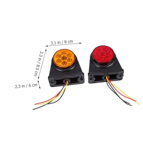 Luces de señal led brillantes con doble color para remolque 2