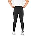 Contour Athletics Mens Joggers (Hydrafit) Track Pants Mens Active Sports Running Workout Pant Zipper Pockets (CA0003-LB), Black