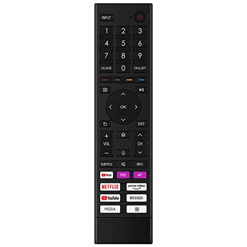 VINABTY ERF3N80H Replacement Voice Remote Control fit for Hisense TV 70A6BG 75A6BG 85A6BG 43A6BG 43A6CG 50A6BG 50A6CG 43A6DG 43A6DGCH 43A6EG 43A6FG 43A6GG 43A6HG 43A6EGCH 43A6BGTUK 43A6FGTUK
