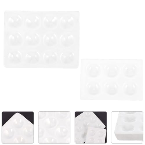 Plaque de réaction en céramique blanche à 6 et 12 trous pour laboratoires, lot de 4pcs - 8