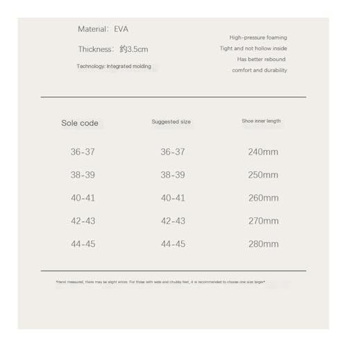 Chaussures de douche souples et chaussons d'intérieur ultra légers en taille 37