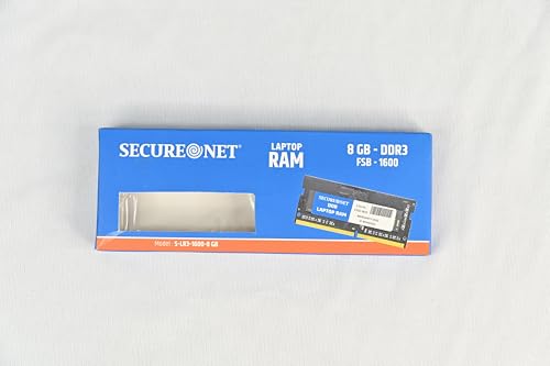 Image of SecureNet 8GB DDR3 1600MHz Laptop RAM (S-LD3-1600-8GB) - Budget SODIMM Upgrade for Older Laptops