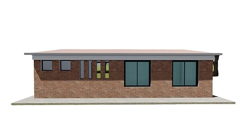 One Bedroom Tiny Home Building Plans - 32'x13', 416sqft Modern