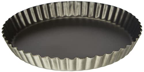 Lacor 68723 Moule à Tarte Aluminium Antiadhésiférent 24 cm, Noir
