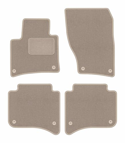 Tapis de Voiture Touareg II Accessoires Auto Tapis Auto Velours Beige Univers SUV