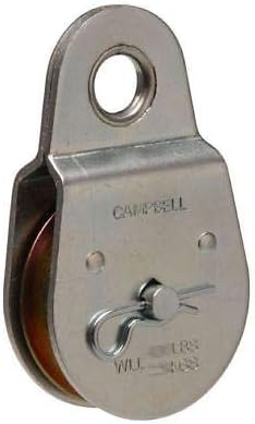 Campbell T7550401 1-1/2 Fixed Eye Single Sheave Heavy Duty Steel Pulley