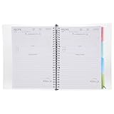 EXHUMKY Libro de Recetas de Cocina Planificador Hojas Intercambiables Tamaño Práctico Cubierta Plástica Cuaderno para Organizar y Planificar Comidas Hogar
