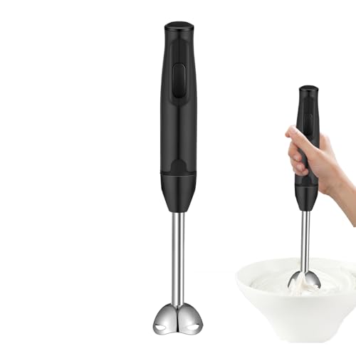Batidora de mano | Varilla Sumergible de 400W - Batidora de Mano | para Bebidas como Café y Leche, para Cocina, Sopa, Alimentos, Purés, Hornear y Cocinar