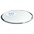 Dulles Glass and Mirror Glass Table Top, Beveled Edge, Tempered Glass, 30" L Round, 1/4" H Thick