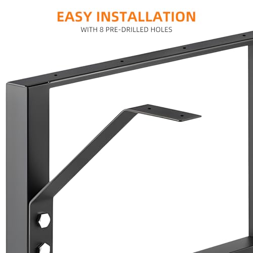 Cadre de l'atelier, lourd-duty DIY Pieds de meubles d'atelier, 20-inch Profondeur, hauteur réglable de 28,6-39 pouces, avec 4 Roulettes en métal de frein
