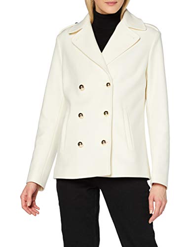 7 For All Mankind Peacoat Chaqueta, Blanco Crudo, L para Mujer Cover