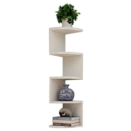 Support de rangement d'angle mural pour optimiser les petits espaces avec 5 cloisons - 3