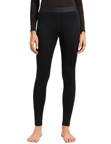 Innophra Womens 190 Merino Wool Base Layer Leggings - Hiking Outdoor Casual Thermal Underwear Tights Breathable Comfort Pants Black Medium