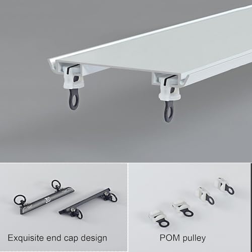 Tringle à Rideau Double de Luxe idéale pour cloisons de séparation de studio - 4