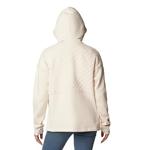 Columbia Women's Hart Mountain Quilted Hooded Full Zip, Chalk, Medium by Columbia - Image 2