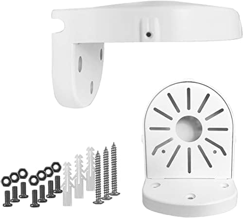 SR VISION Mini Wall Mount PVC L-Type Mounting Bracket for Indoor & Outdoor CCTV Security HD, IP, Smart WiFi Dome, Bullet, Mini PTZ Camera