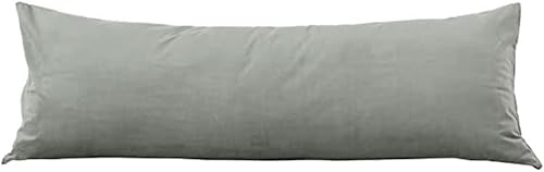 YANHOMY Funda de almohada corporal color marrón, funda de almohada ultra suave de 20 x 54 pulgadas con cierre de cremallera oculto para adultos y