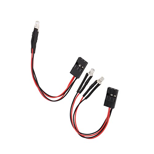 Luces LED coche RC de alta visibilidad para orugas Scx24 a escala 1/24 2
