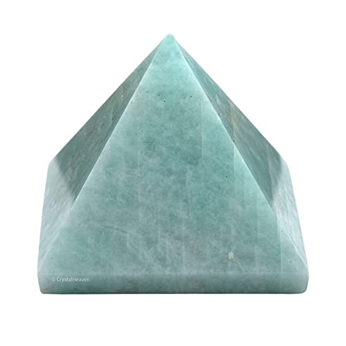 Image of Amazonite Pyramid - 2 inch Inch Crystal Pyramid for Positive Energy, Vastu, Reiki, Feng Shui and Chakra Healing Energy Balancing