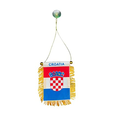 Kroatien Wimpel mit Saugnapf Flagge Auto Flagge Croatia