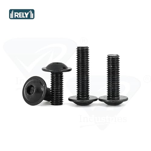 Image of Rely⇒VP INDUSTRIES (Pcs-25) M6x30mm Allen Button Flange Head Screw | Allen Button Cap washer Head Screw with Allen Key 1 Pc