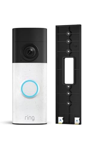 Ring Battery Video Doorbell de batería integrada y soporte adhesivo: protege tu hogar en 2K