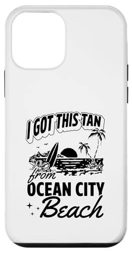 I Got This Tan From Ocean City Beach �����[�����h ���V�̖� �X�}�z�P�[�X iPhone 12 mini �p