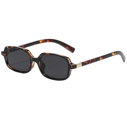 Image of Retro Rectangular Sunglasses for Women Men 90s Trendy Square Sun Glasses Small Vintage Sunnies