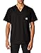 Carhartt Scrubs C15106 Men's Force® Modern Fit Twill Chest Pocket Top Small Black