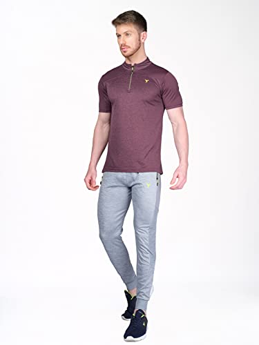 Image of TECHNOSPORT Men's Slim Fit Active T-Shirt - (MTP512 P) Pack of 1