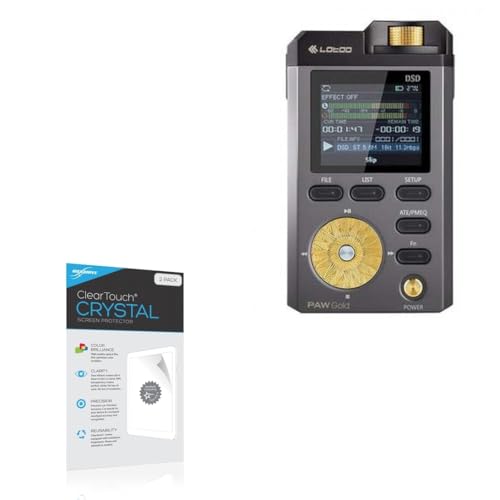BoxWave Screen Protector Compatible with Lotoo PAW Gold - ClearTouch Crystal (2-Pack), HD Film Skin - Shields from Scratches