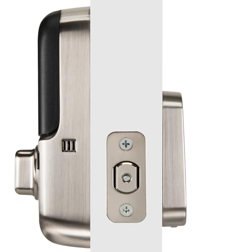 Image of Yale Security SL Deadbolt Smart Lock, Satin Nickel Keyless Entry Door Lock with Wi-Fi Connected Touchscreen for Front or Back Door, YRD256-CBA-619