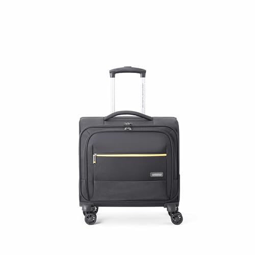 Image of American Tourister Trend Biz | 33 Ltrs | 1 Compartment | 360 Spinner Wheels | Rolling Tote Bag | 3 Year International Warranty | Black