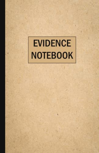Evidence Notebook: Official Evidence Notepad, Pocket Evidence Journal, Police Evidence Log Book, Detective Notebook, Investigation Notebook, Crime ... Notebook, Courtroom Evidence Notebook