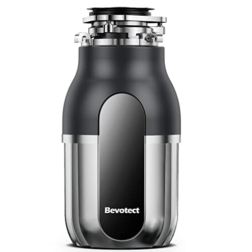 BEVOTECT Food Waste Disposal Unit with Remote Switch, 0.5HP, Continuous Feed Garbage Processor for Kitchen Sink