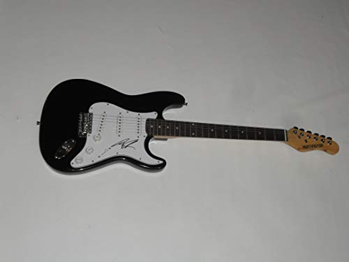 ART ALEXAKIS SIGNED BLACK ELECTRIC GUITAR EVERCLEAR AUTOGRAPHED PROOF JSA COA