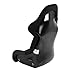 RaceQuip 96886689RQP Seat Non-Reclining FIA 17in Harness Openings Fiberglass Black Fabric