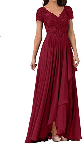 HUINI Damen Elegant Ballkleid Abendkleid Lang V-Ausschnitt Brautmutterkleid...
