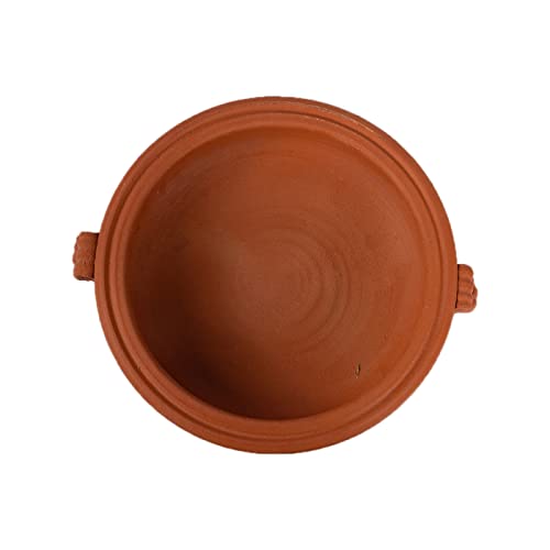 Image of Village Decor Handmade Terracotta Decorative Flower Pot /Uruli /Urli Bowl (Brown, 1 Piece) (Vdurili03), 300 ML